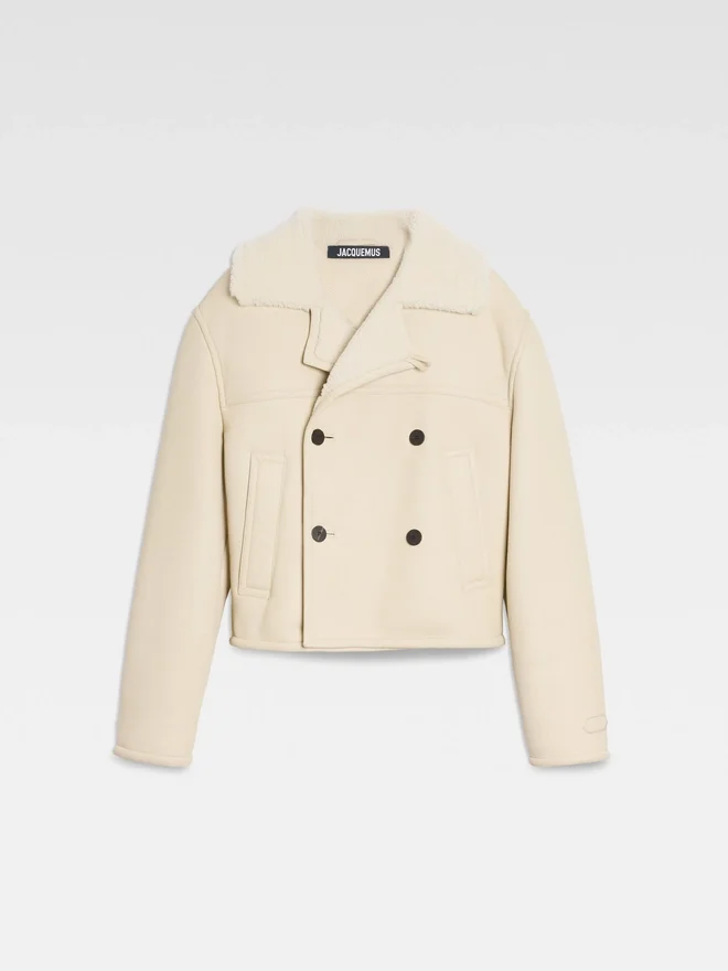 The Mojave jacket Double-breasted shearling jacket The Mojave jacket Double-breasted shearling jacket