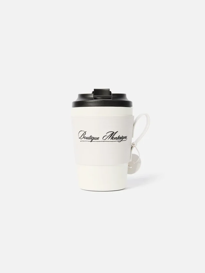 The Montaigne mug Travel mug – sold exclusively online and in our Paris store The Montaigne mug Travel mug – sold exclusively online and in our Paris store