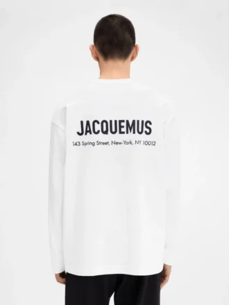 The New York address long-sleeve t-shirt Long sleeve t-shirt with printed address and logo – sold exclusively online and in our New York store The New York address long-sleeve t-shirt Long sleeve t-shirt with printed address and logo – sold exclusively online and in our New York store