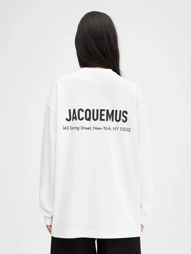 The New York address long-sleeve t-shirt Long sleeve t-shirt with printed address and logo – sold exclusively online and in our New York store The New York address long-sleeve t-shirt Long sleeve t-shirt with printed address and logo – sold exclusively online and in our New York store