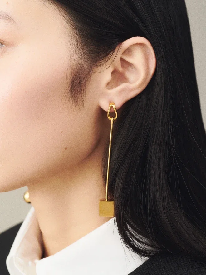 The Nodo earrings Asymmetric dangle earrings The Nodo earrings Asymmetric dangle earrings