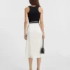 The Notte skirt Satin midi skirt