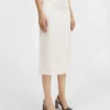 The Notte skirt Satin midi skirt