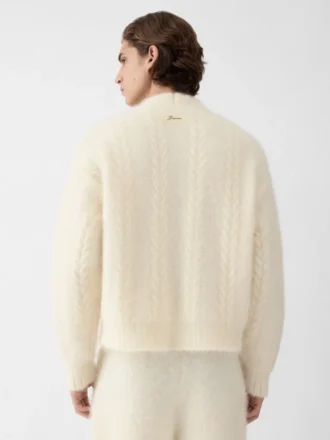The Nuvola cardigan Mohair buttonned cardigan