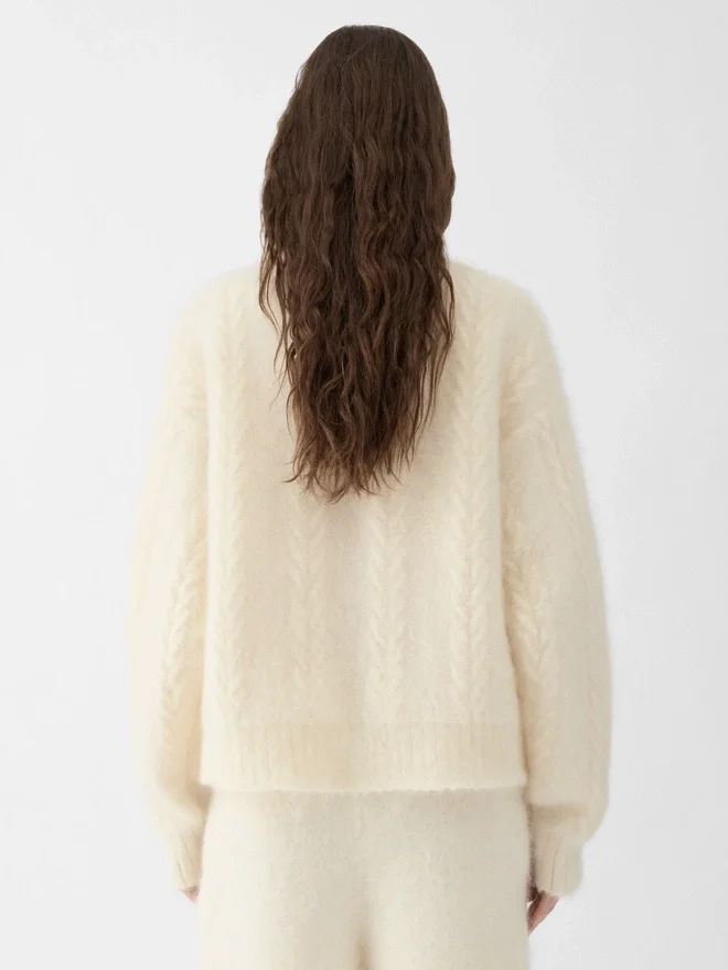 The Nuvola cardigan Mohair buttonned cardigan The Nuvola cardigan Mohair buttonned cardigan