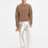The Nuvola sweater Round-neck mohair sweater