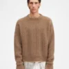 The Nuvola sweater Round-neck mohair sweater