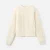 The Nuvola sweater Round-neck mohair sweater