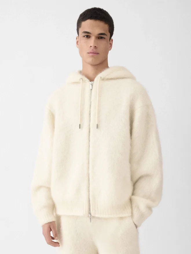 The Nuvola zipped cardigan Mohair zipped cardigan The Nuvola zipped cardigan Mohair zipped cardigan