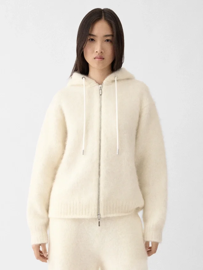 The Nuvola zipped cardigan Mohair zipped cardigan The Nuvola zipped cardigan Mohair zipped cardigan