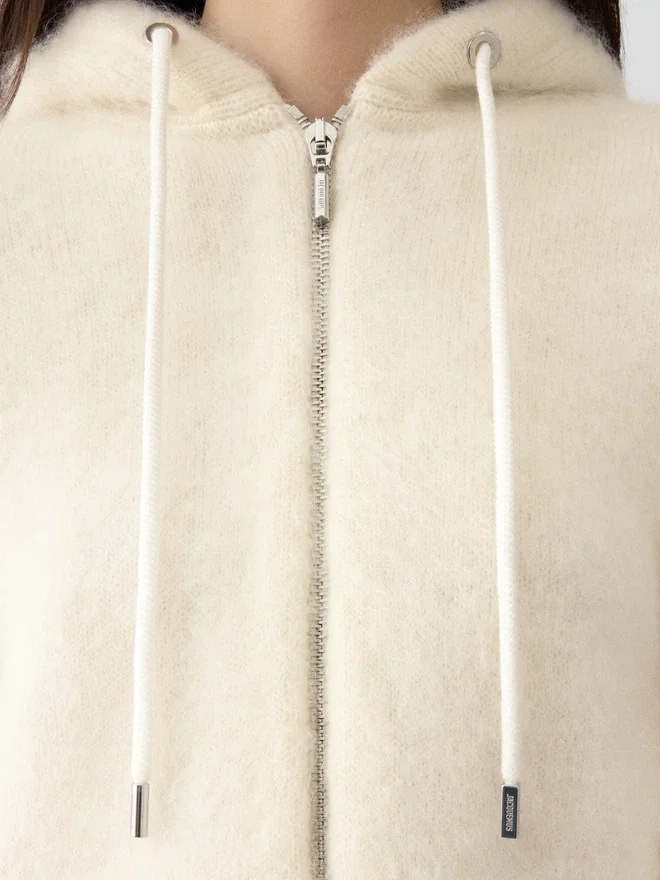 The Nuvola zipped cardigan Mohair zipped cardigan The Nuvola zipped cardigan Mohair zipped cardigan