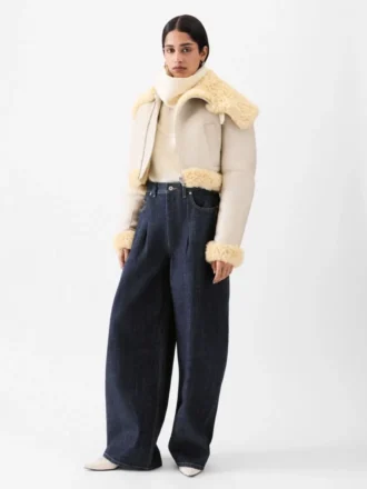 The Ovalo de-Nîmes denim pants High-waisted curved jeans