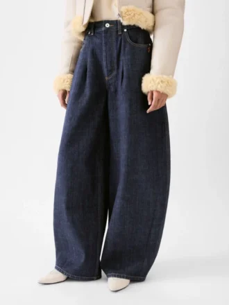 The Ovalo de-Nîmes denim pants High-waisted curved jeans