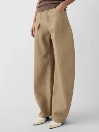 The Ovalo de-Nîmes denim pants High-waisted curved jeans