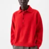 The Pallone vareuse-style knit Polo sweater The Pallone vareuse-style knit Polo sweater