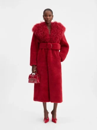 The Pilou long coat Shearling long coat