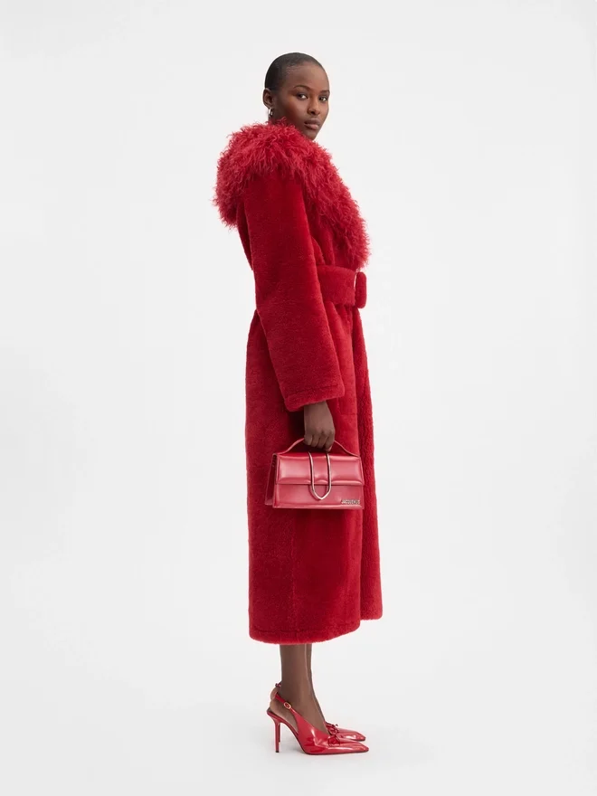 The Pilou long coat Shearling long coat The Pilou long coat Shearling long coat