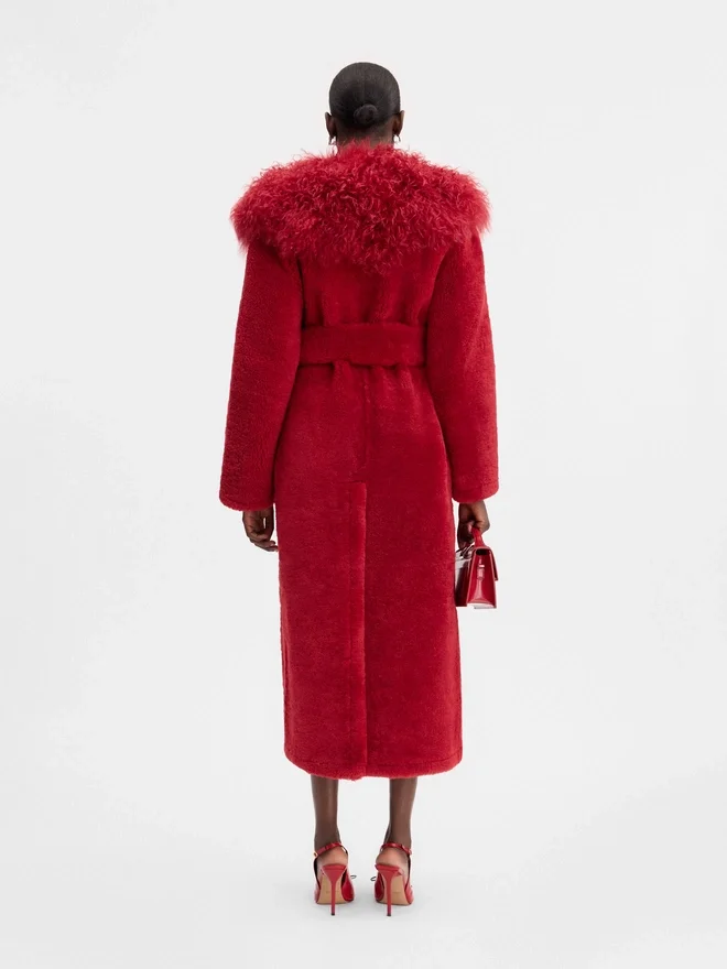 The Pilou long coat Shearling long coat The Pilou long coat Shearling long coat