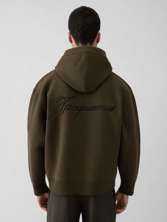 The piqué hooded cardigan Piqué knit hooded cardigan The piqué hooded cardigan Piqué knit hooded cardigan