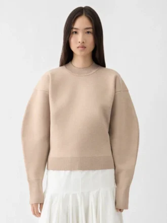 The piqué sweater Piqué knit sweater