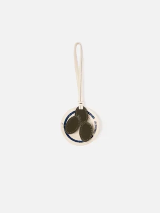 The plate of olives Olive plate-shaped bag charm