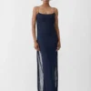 The Plumetis knit dress Draped sheer dress The Plumetis knit dress Draped sheer dress