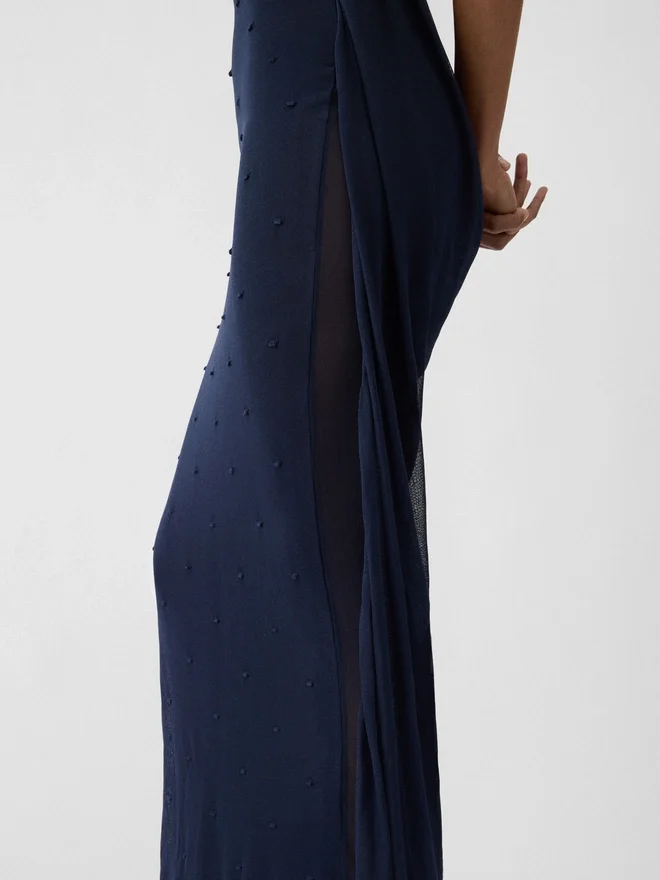 The Plumetis knit dress Draped sheer dress The Plumetis knit dress Draped sheer dress