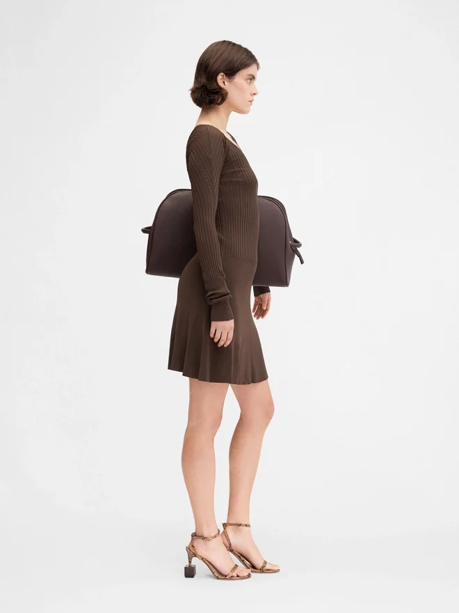 The Pralù mini dress Long sleeve scalloped mini dress The Pralù mini dress Long sleeve scalloped mini dress
