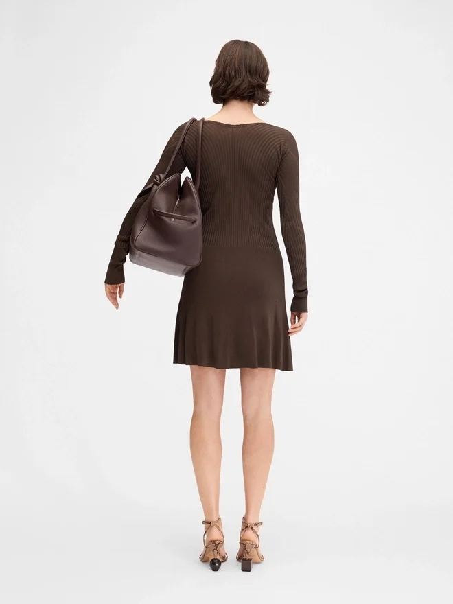 The Pralù mini dress Long sleeve scalloped mini dress The Pralù mini dress Long sleeve scalloped mini dress