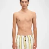 The Puntini swimsuit Striped swim shorts