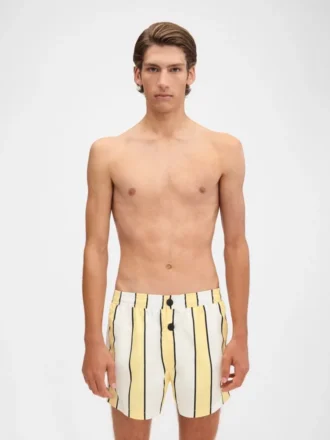 The Puntini swimsuit Striped swim shorts
