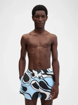 The Puntini swimsuit Wavy Psyche print swim shorts