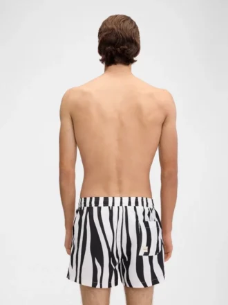 The Puntini swimsuit Zebra Arty print swim shorts