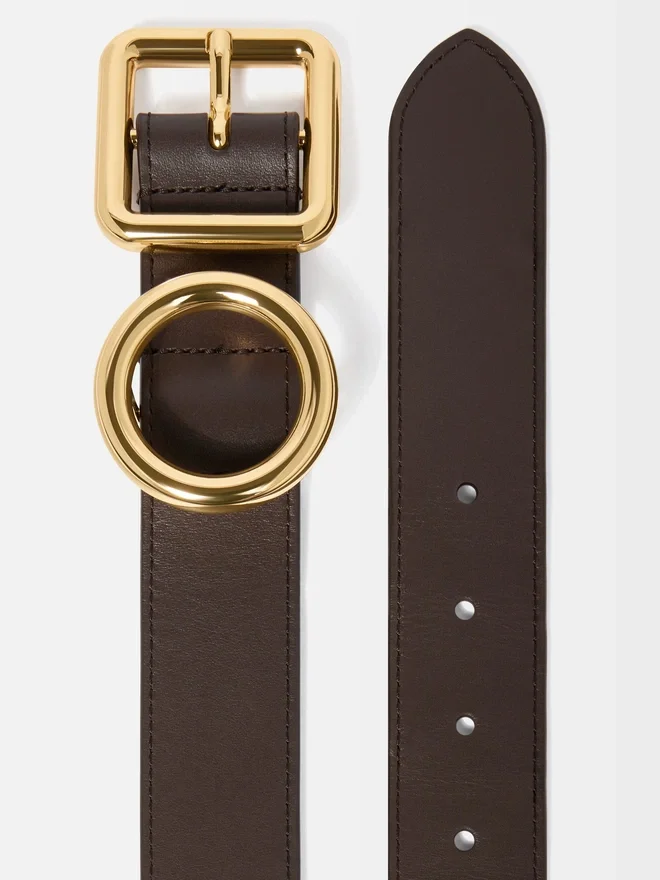 The Regalo belt Circle and square buckle belt The Regalo belt Circle and square buckle belt