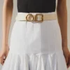 The Regalo belt Circle and square buckle belt The Regalo belt Circle and square buckle belt