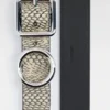 The Regalo belt Circle and square buckle belt The Regalo belt Circle and square buckle belt