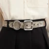 The Regalo belt Circle and square buckle belt The Regalo belt Circle and square buckle belt