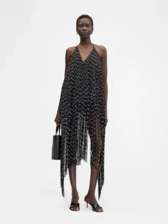 The Riviera dress Fringe halter dress