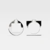 The Rond Carré hoops earrings Asymmetrical hoop earrings The Rond Carré hoops earrings Asymmetrical hoop earrings