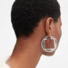 The Rond Carré hoops earrings Asymmetrical hoop earrings The Rond Carré hoops earrings Asymmetrical hoop earrings