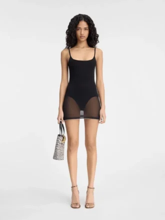 The Roupao knit dress Sheer mini dress