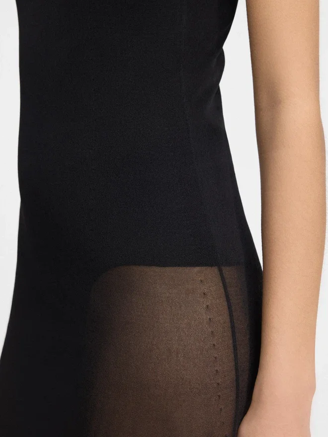 The Roupao knit dress Sheer mini dress The Roupao knit dress Sheer mini dress