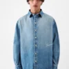 The Simon de-Nîmes denim shirt Straight denim shirt