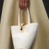 The small Bambola Asymmetric mini bucket bag