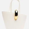 The small Bambola Asymmetric mini bucket bag
