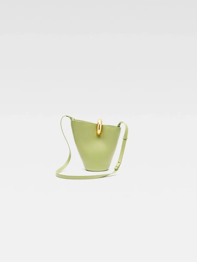The small Bambola Small asymmetric bucket bag The small Bambola Small asymmetric bucket bag