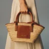 The small Soli basket Raphia beach basket bag The small Soli basket Raphia beach basket bag