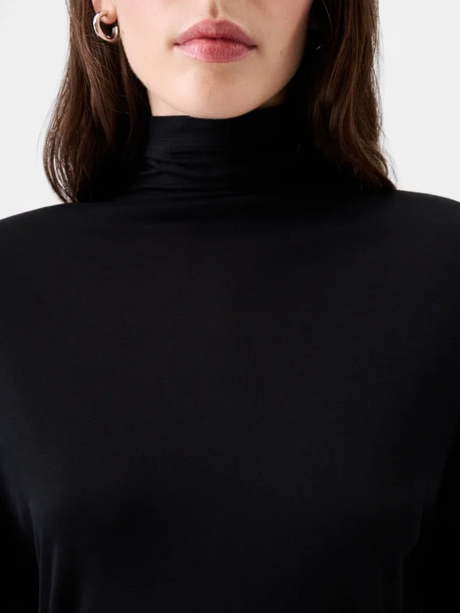The Spallina dress Draped turtleneck dress The Spallina dress Draped turtleneck dress