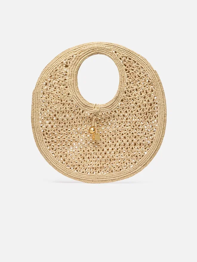 The Spiaggia round bag Raffia circle bag The Spiaggia round bag Raffia circle bag