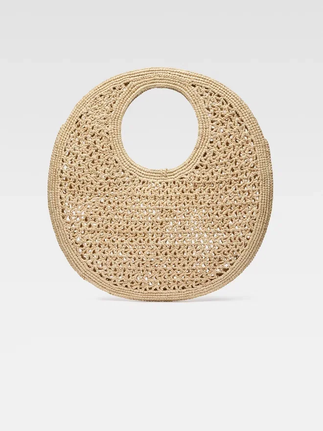 The Spiaggia round bag Raffia circle bag The Spiaggia round bag Raffia circle bag
